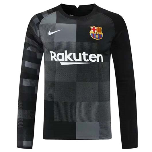 Authentic Camiseta Barcelona Portero ML 2021-2022 Negro